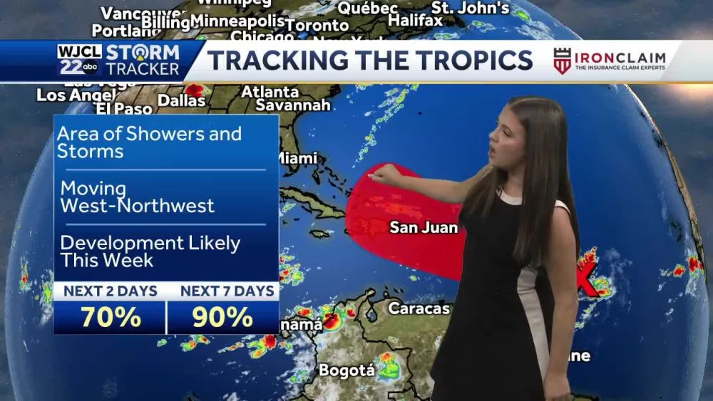 Tracking potential activity in the tropics that could develop by the end of the weekend