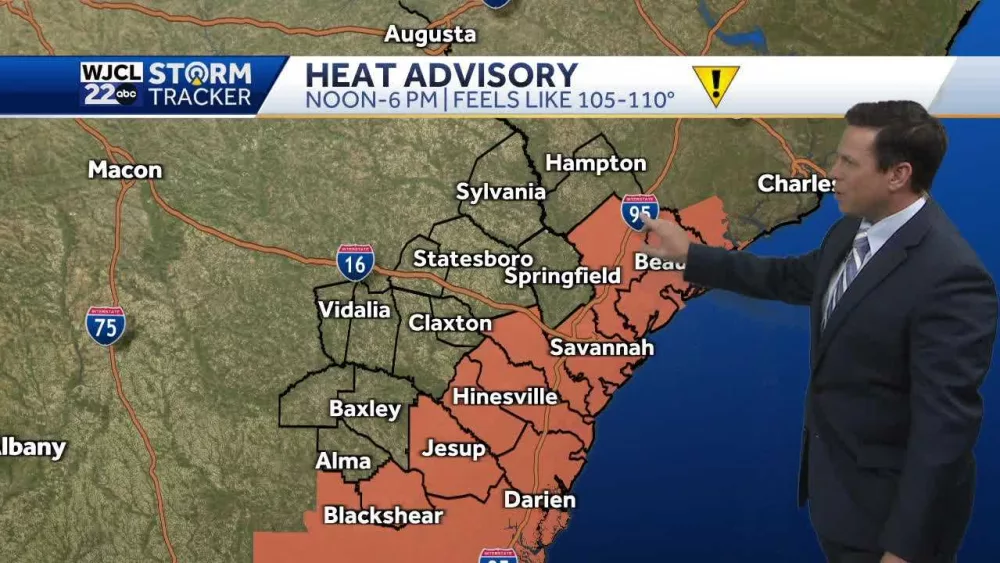 Impact Day: Heat Advisory for Coastal Georgia and Lowcountry