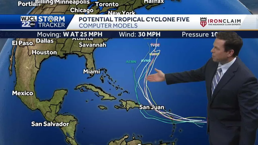 Tropical Storm Ernesto to develop in the Atlantic by tomorrow. Here's the latest track