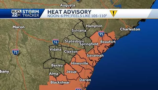 Savannah opening cooling centers as feels-like temps to reach 110