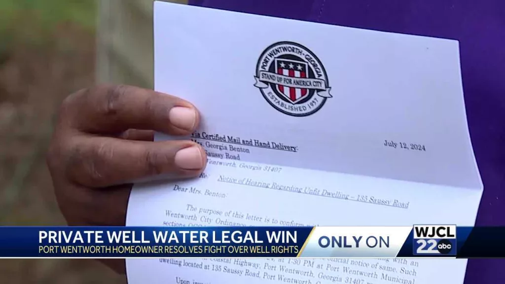 'A victory': Port Wentworth dismisses case against family for right of private water use