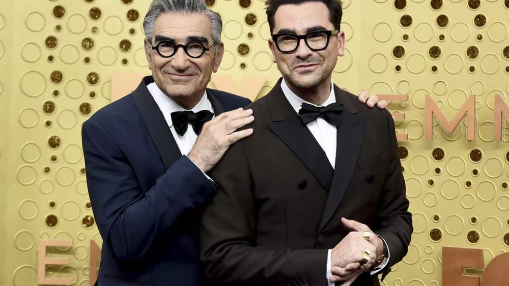 Father-and-son team of Eugene and Dan Levy to co-host the Emmys