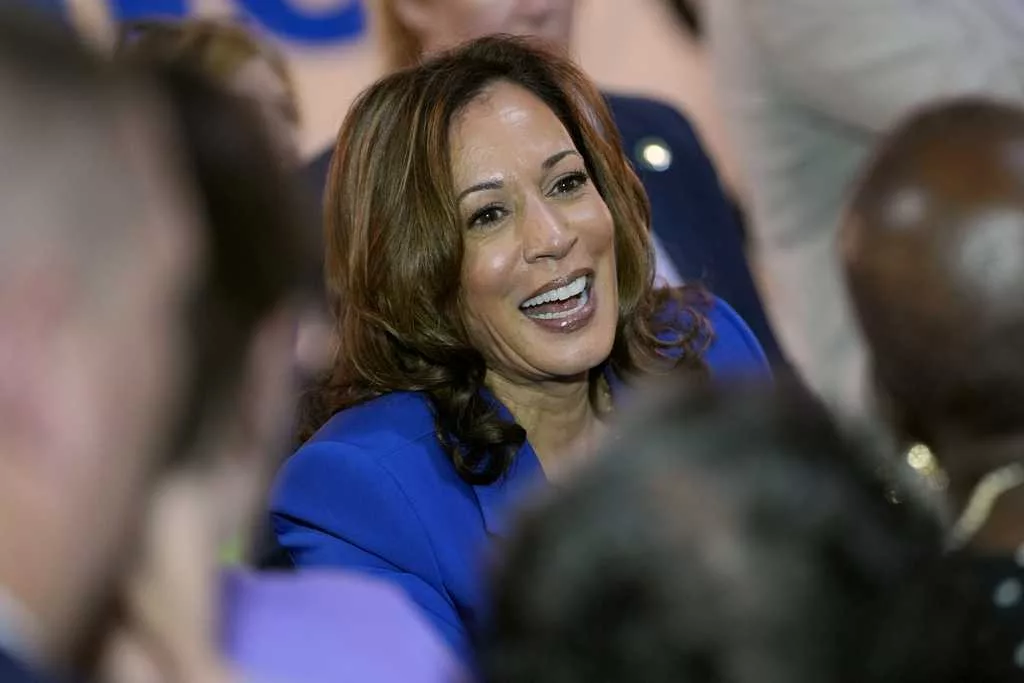 Favorable views of Kamala Harris have risen heading into convention