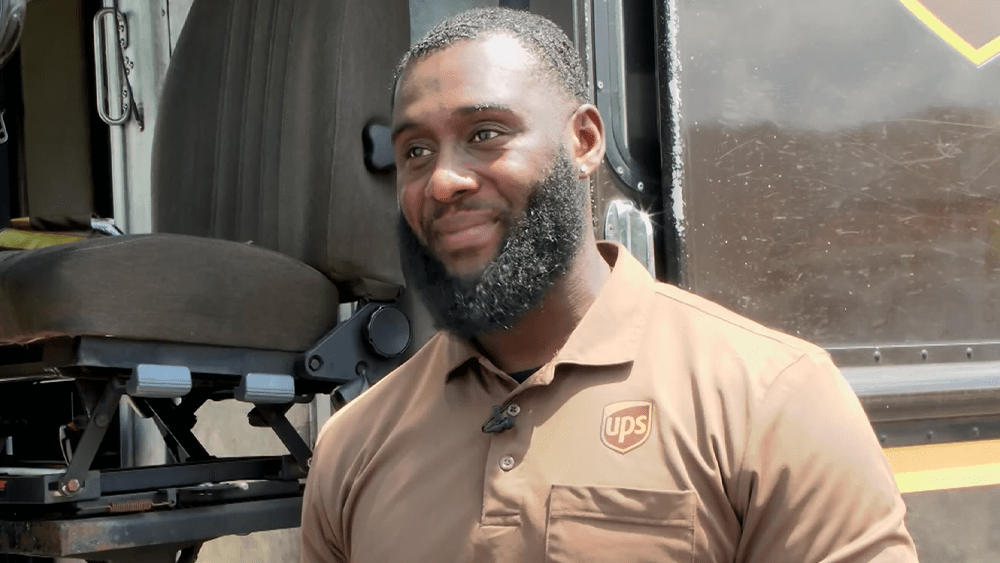 Georgia UPS driver celebrated as hero after helping save elderly woman's life