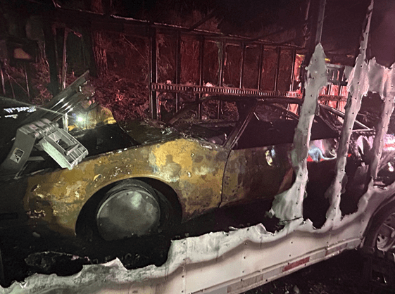 $1 million concept car destroyed in fire leaving Monterey, California's Car Week