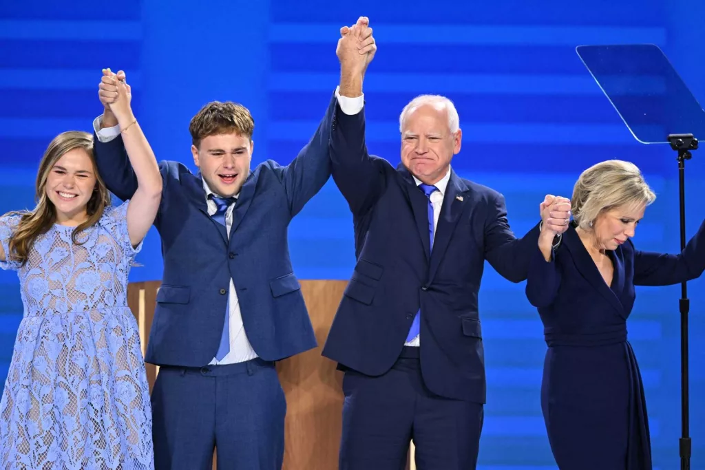 Tim Walz accepts Democratic VP nomination in DNC speech
