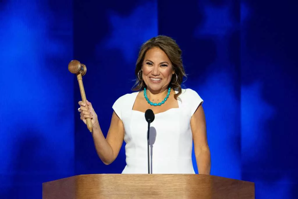 Why are DNC attendees wearing white on the final night?