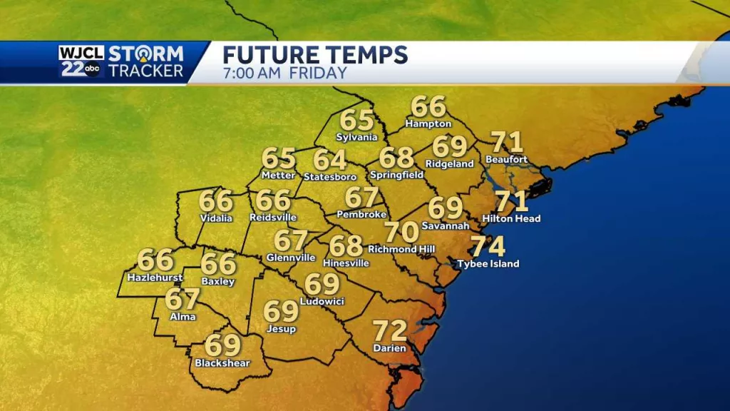 The coolest temperatures in 2+ months expected to start Friday