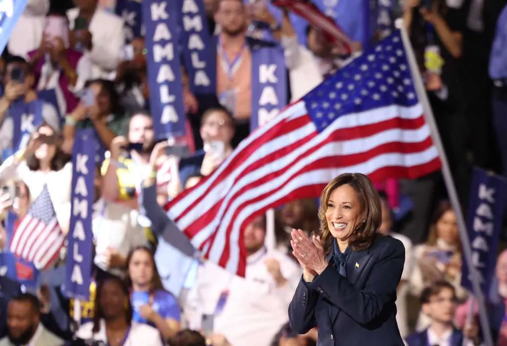 Kamala Harris accepts presidential nomination in DNC speech charting 'a new way forward'