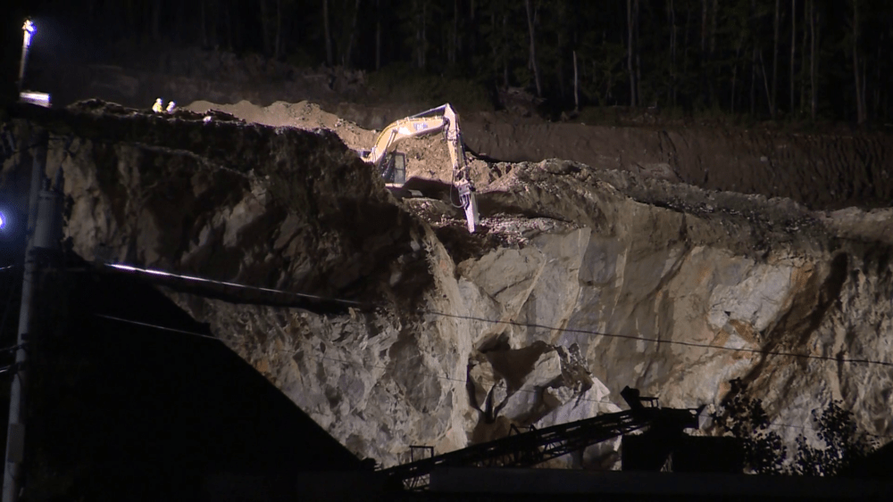 Worker killed when rock ledge collapses on excavator at Massachusetts quarry