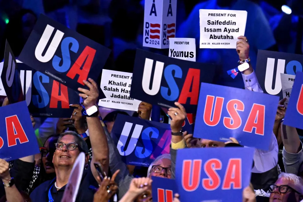 Harris confronts Democratic divisions over Gaza war in convention speech