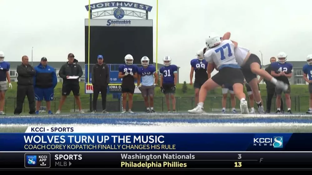High school football coach finally allows tunes at practice