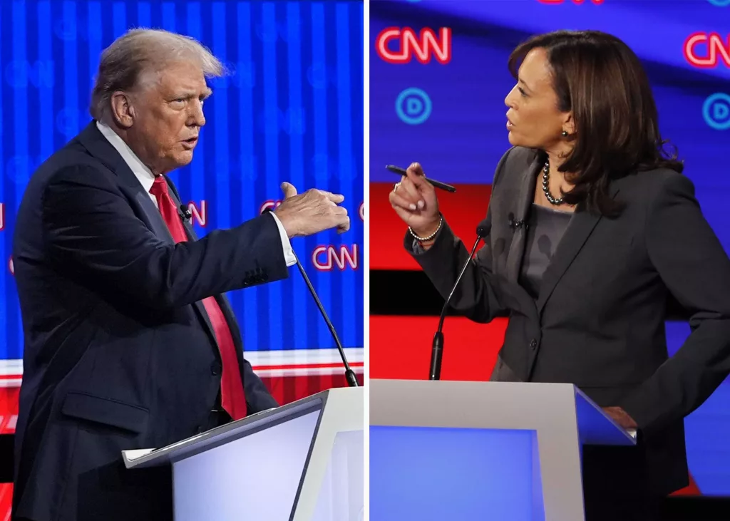 Harris and Trump squabble over muted mics at upcoming debate