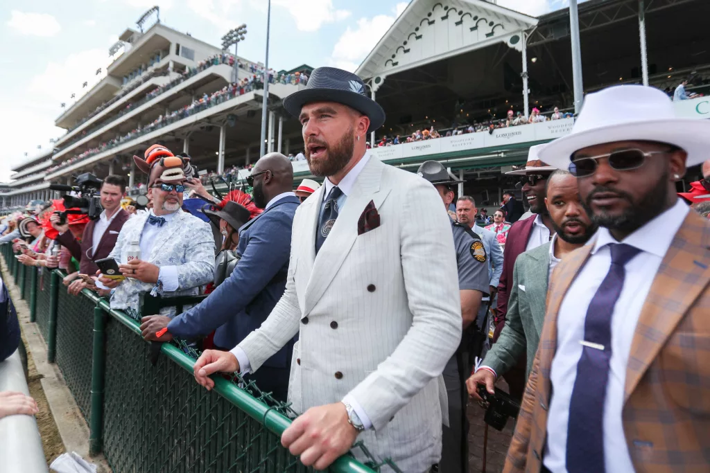 Travis Kelce 'racing' into a different sport, all while making a nod to girlfriend Taylor Swift