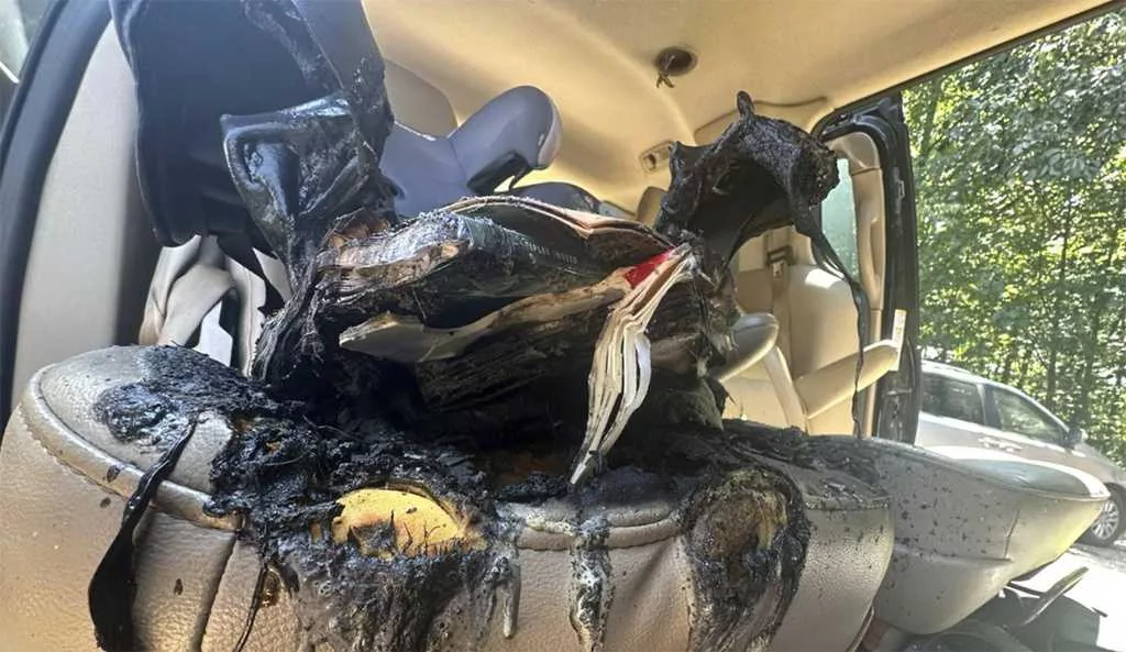 Children's book to blame for fire inside car, North Carolina officials say