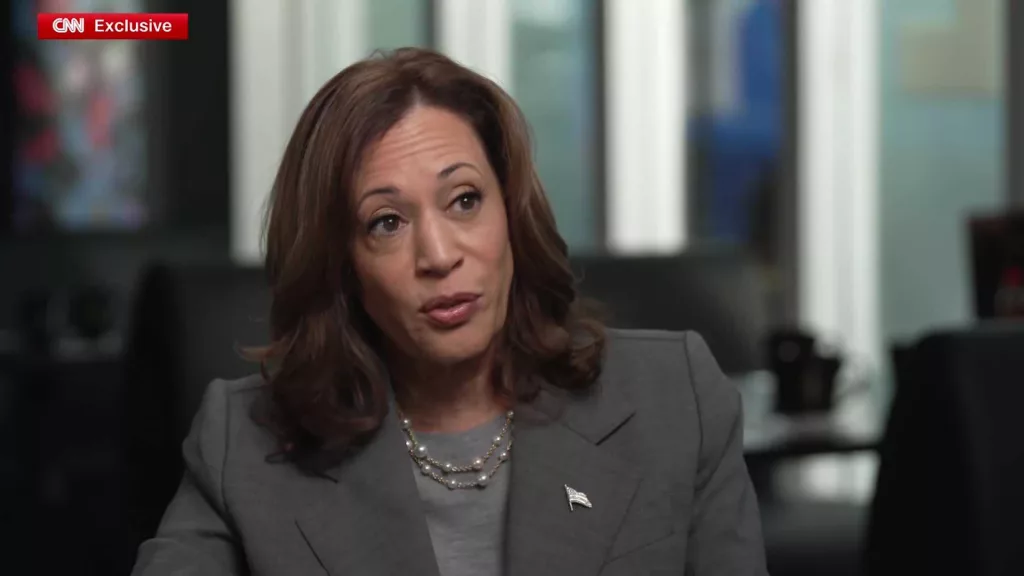 Kamala Harris defends policy shifts in first TV interview of campaign