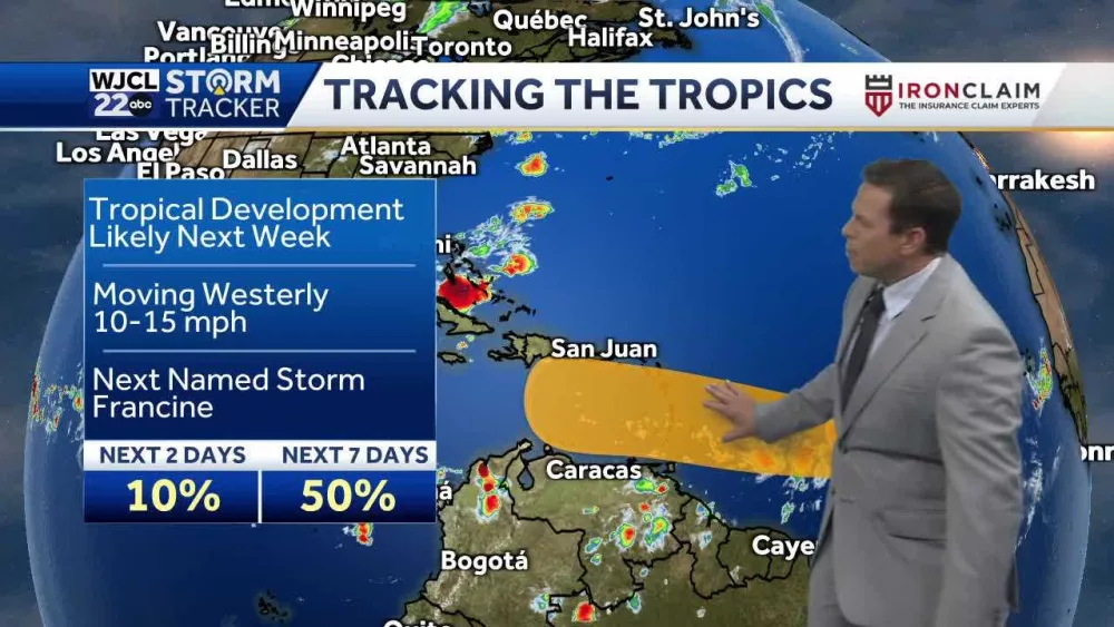 National Hurricane Center now tracking two areas of potential development