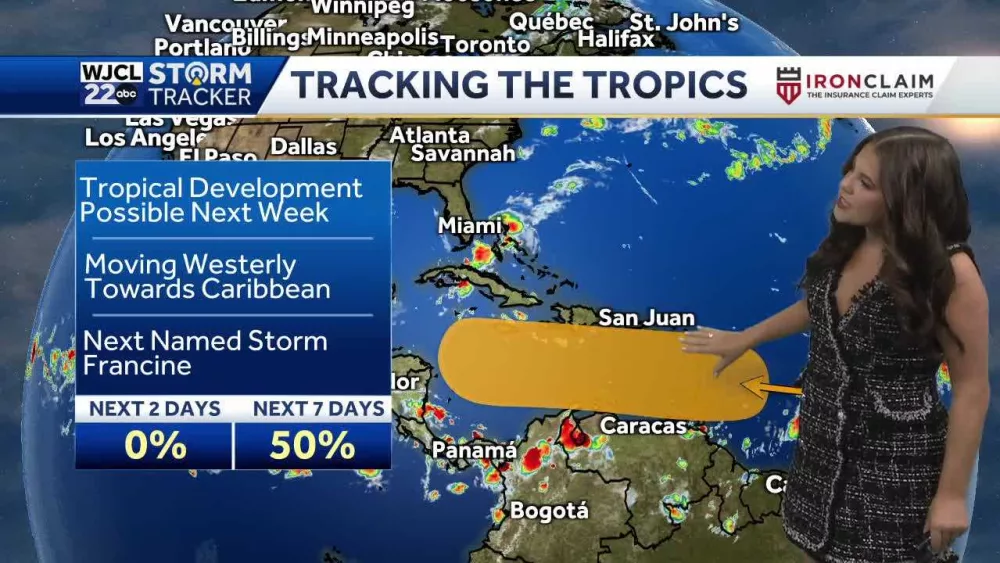 It's getting busy in the tropics with three areas of interest