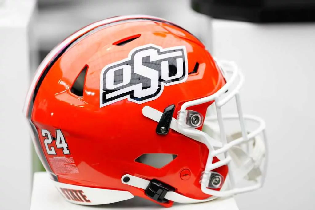 NCAA bans Oklahoma State football from using QR codes on helmets