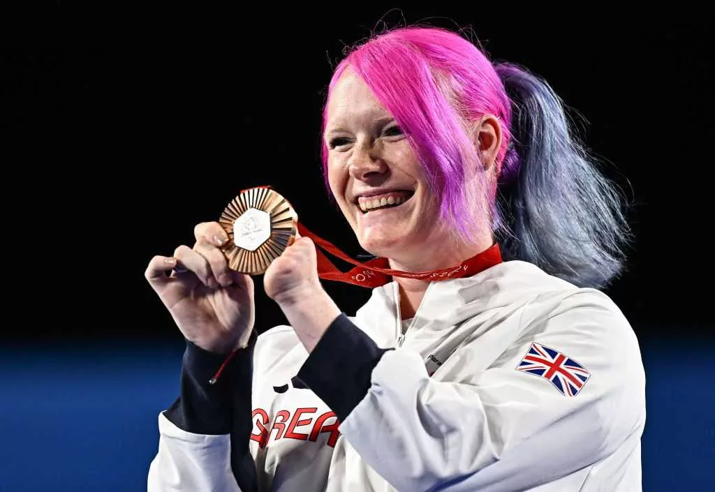 Jodie Grinham becomes first athlete to win Paralympic medal while pregnant