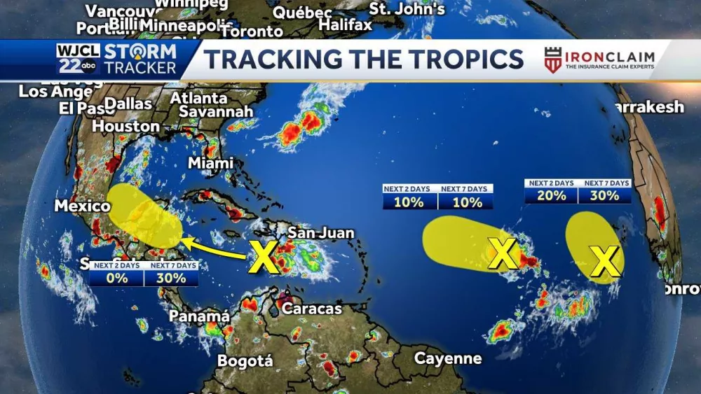 Monitoring 3 areas of interest in the tropics as peak season nears