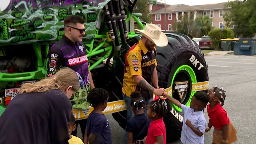 'It's been an amazing experience': Monster truck visit