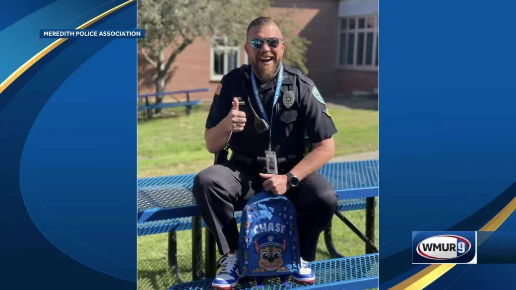 New Hampshire school resource officer gets proper send-off for first day of school