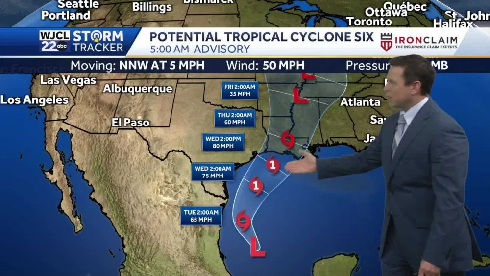 Tropical development Gulf of Mexico and two other areas