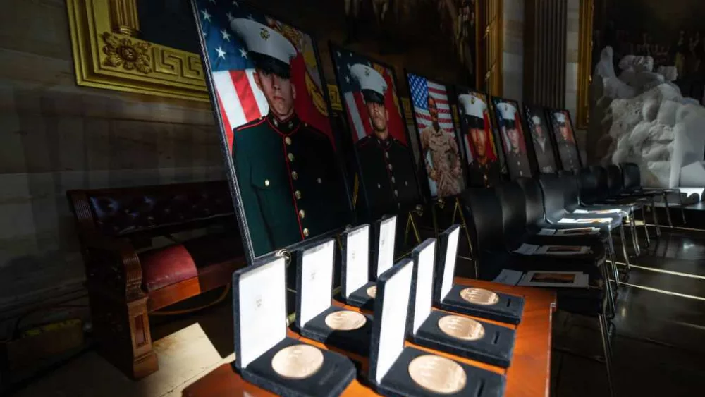 Lawmakers bestow Congressional Gold Medal on the 13 troops killed during Afghanistan withdrawal