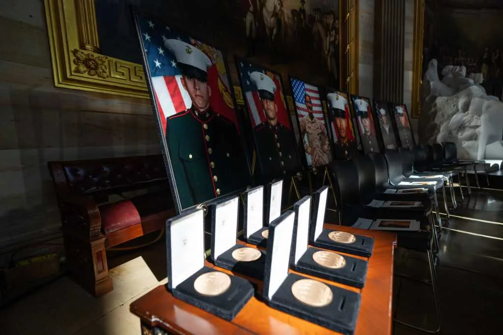 Lawmakers bestow Congressional Gold Medal on the 13 troops killed during Afghanistan withdrawal