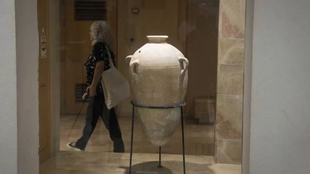 The ancient jar smashed by a 4-year-old has been fixed. It's back on display at an Israeli museum