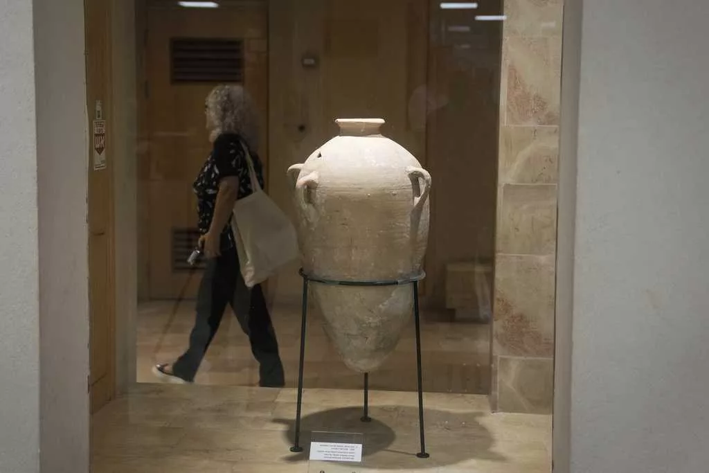 The ancient jar smashed by a 4-year-old has been fixed. It's back on display at an Israeli museum