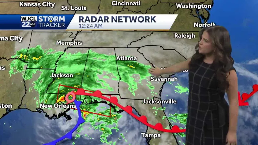 Rain rolls in as Francine pushes inland; how long rain will last