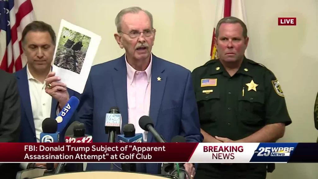 Video: Florida officials give update on Trump 'apparent assassination attempt'