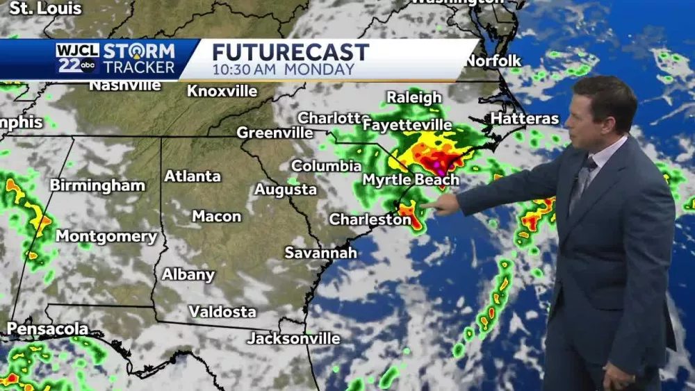 Tropical system to impact South Carolina coast today, could develop into the next named storm