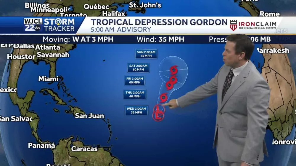 Tracking Gordon and where the next system could form next week