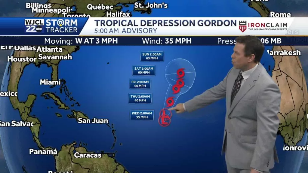 Tracking Gordon and where the next system could form next week