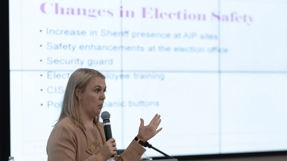 Georgia poll workers boost election security with panic buttons and sheriff deputies