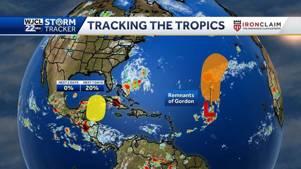 New area of interest may develop into a tropical system next week