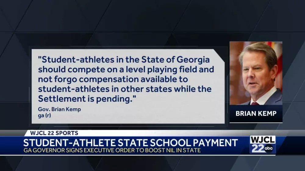 Gov. Kemp signs executive order to allow state schools to pay student-athletes