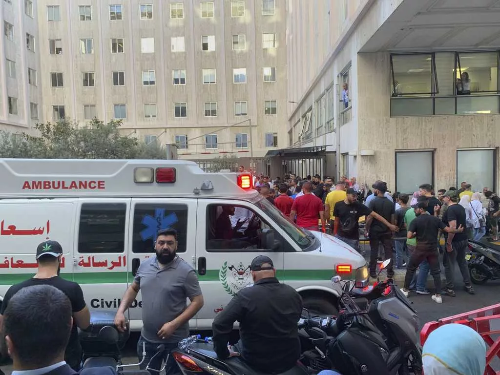 Explosions witnessed at Beirut funeral for Hezbollah members and a child killed in pager attack