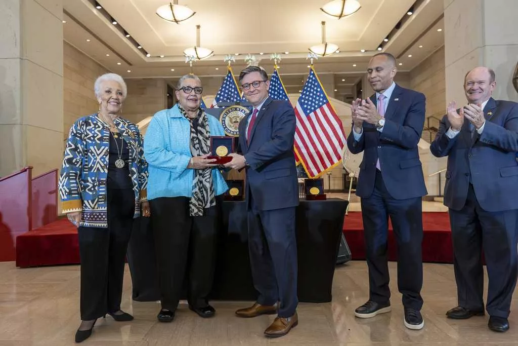 'Hidden Figures' of the space race receive Congress' highest honor