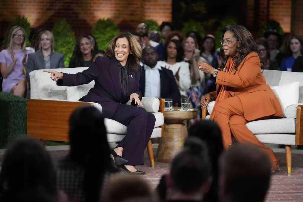 Kamala Harris looks for boost from Oprah, other celebrities during a livestream event