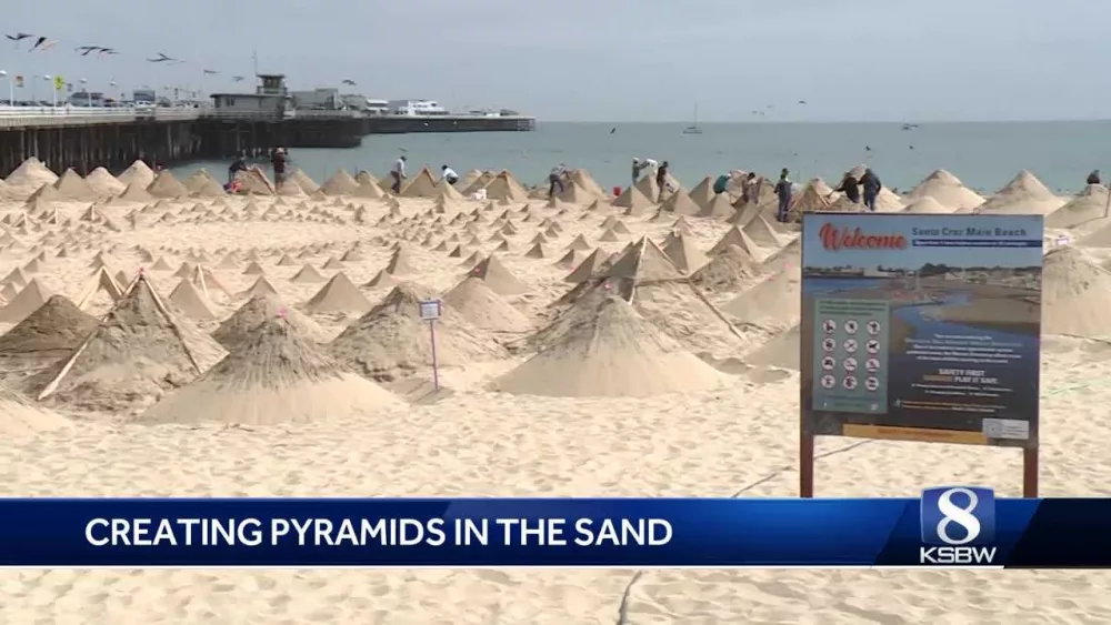 News We Love: Father-son duo build hundreds of pyramids on CA beach ...