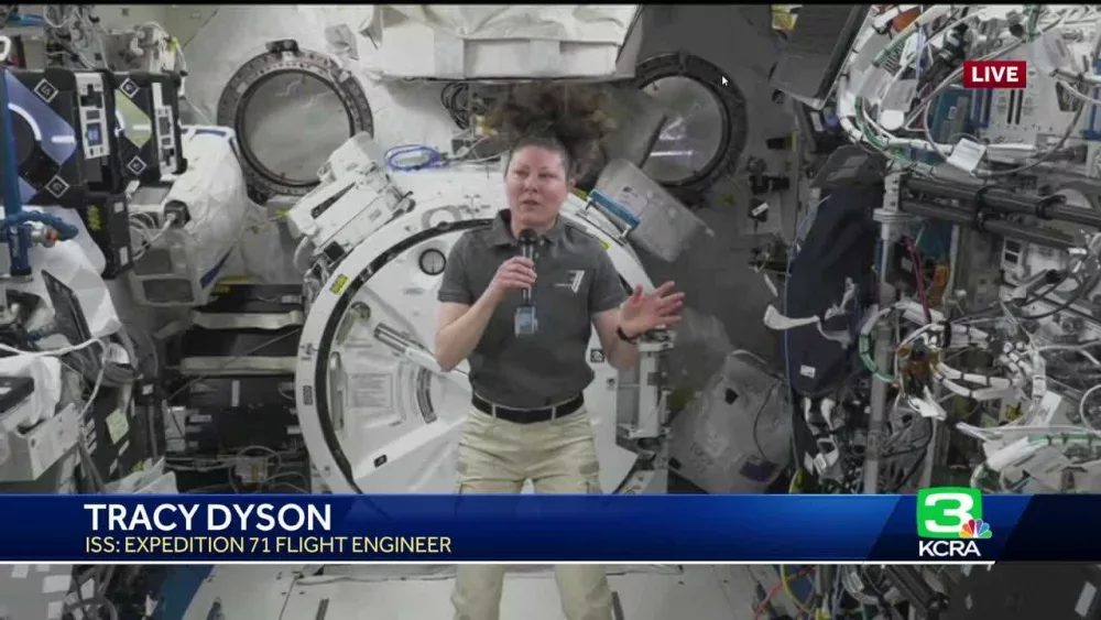 'Never gets old': NASA astronaut speaks from ISS