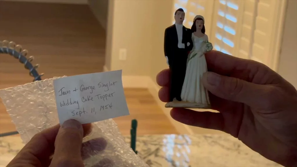 Decades-old wedding cake topper found in Arizona home, reunited with family