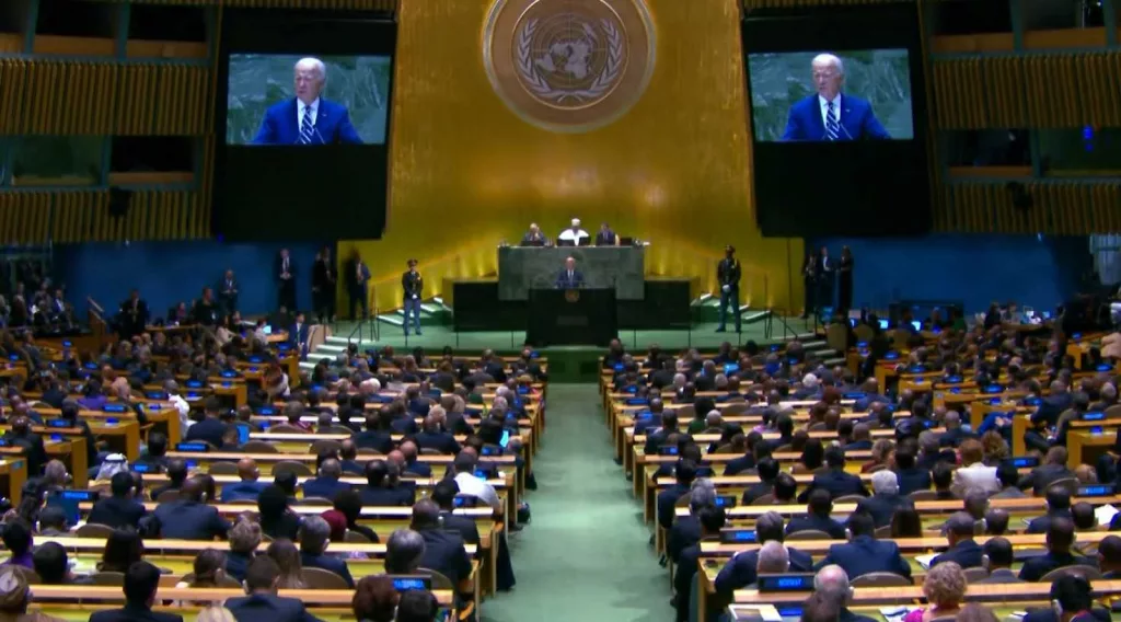 Biden addresses UN General Assembly for final time as president