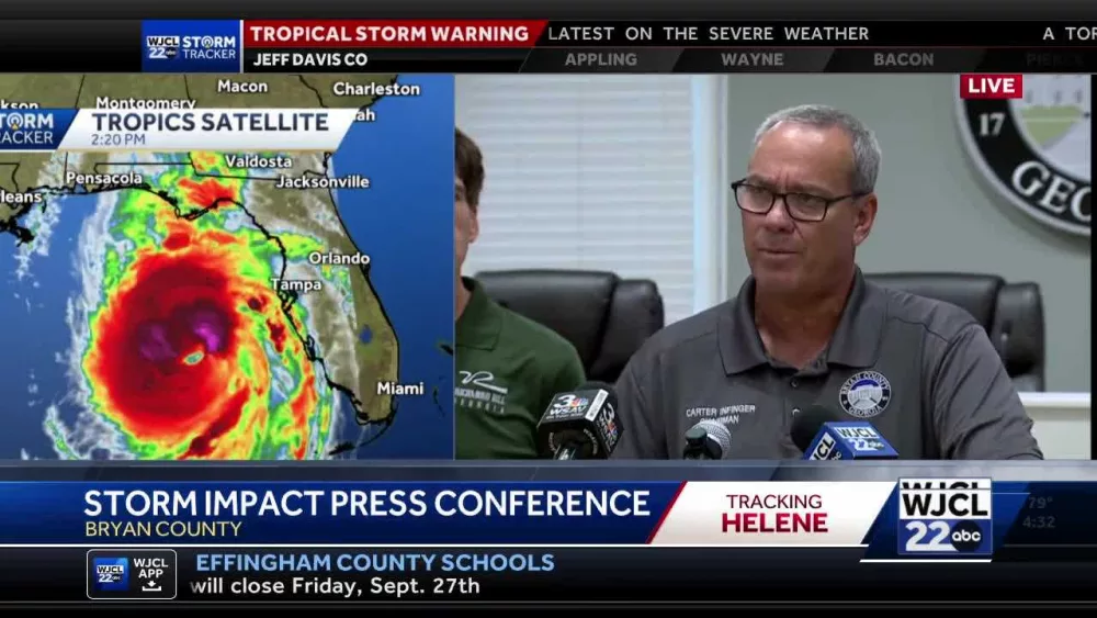 Weather refuge centers to open in Bryan County amid Hurricane Helene impact