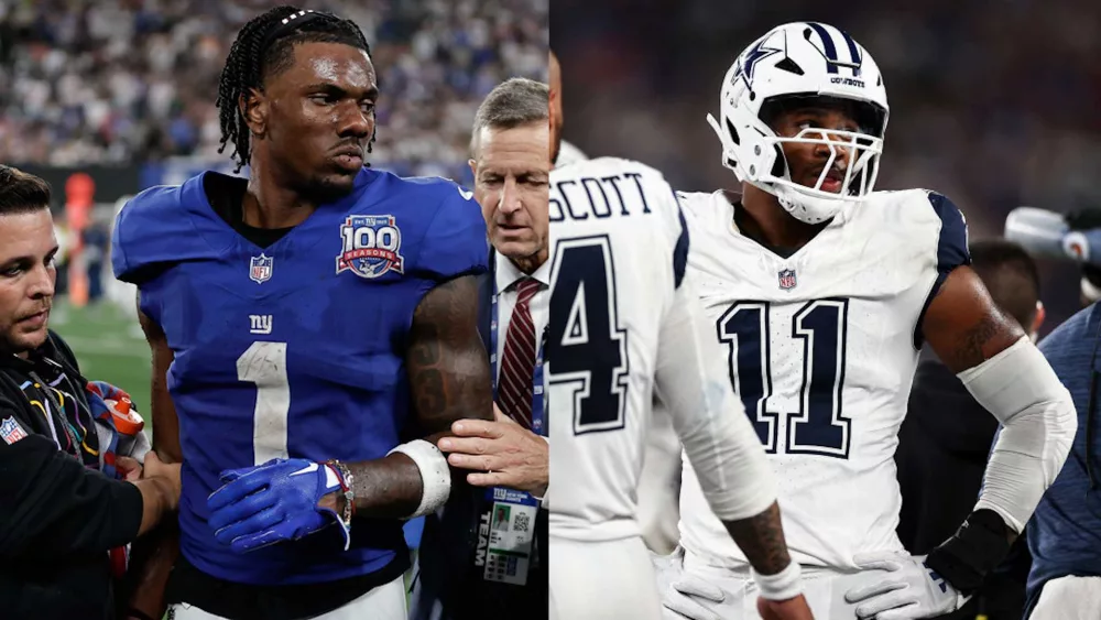 Giants' Malik Nabers, Cowboys' Micah Parsons injured in Thursday night game