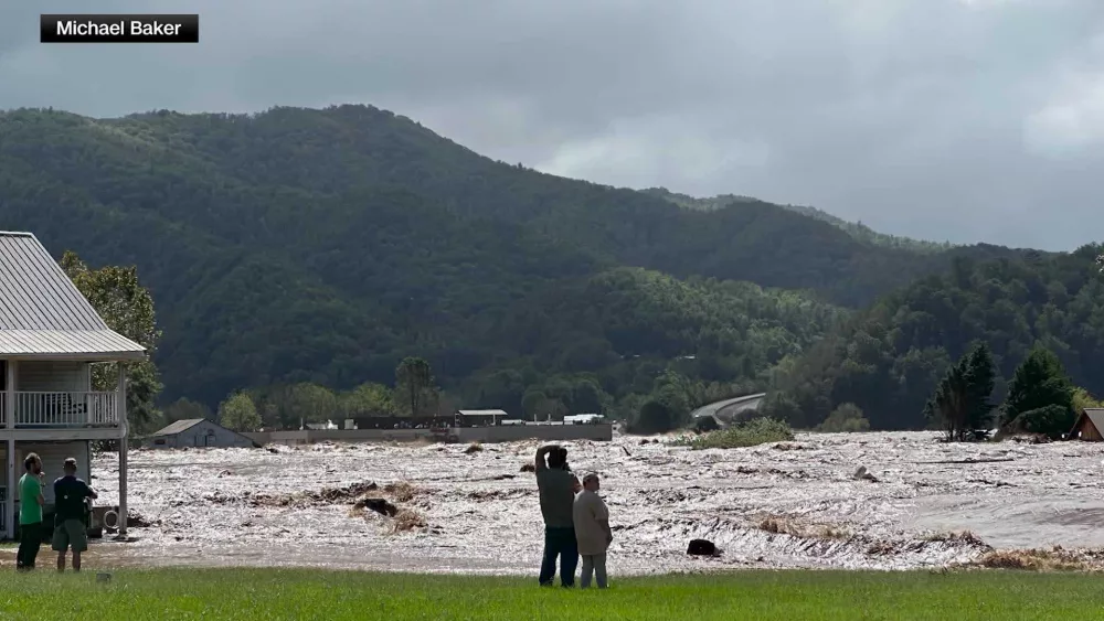 Dozens rescued by helicopter from a flooded Tennessee hospital inundated by Helene